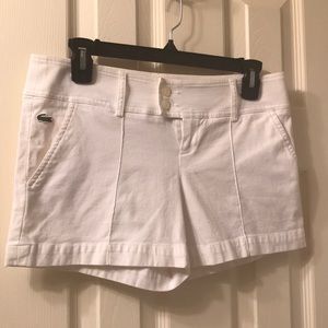 Bright White Lacoste Shorts